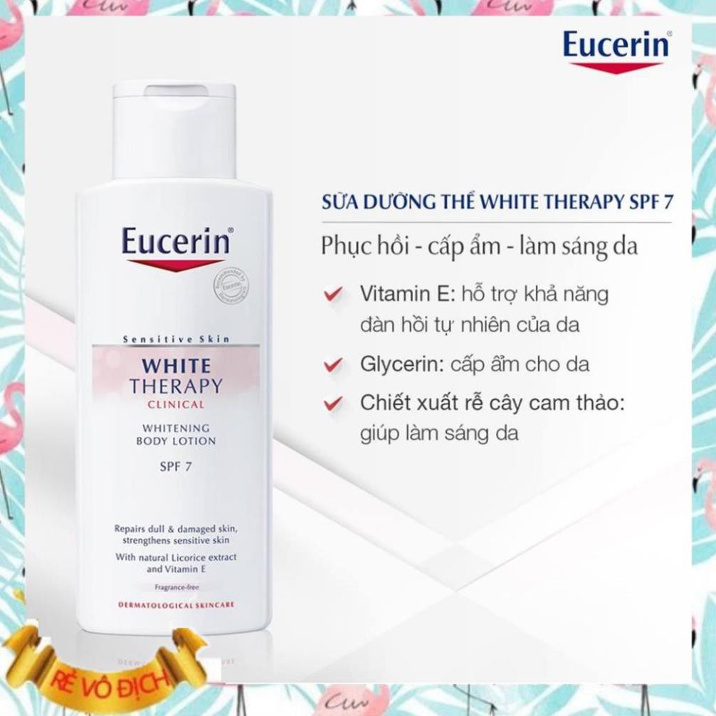 Lotion Dưỡng Thể Sáng Mịn Da - EUCERIN WHITE THERAPY BODY LOTION SPF7