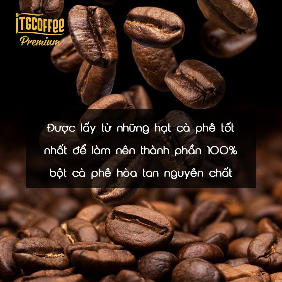 Cà phê hòa tan 2 trong 1 - cà phê hòa tan đen - Thức tỉnh mọi giác quan- QUÀ TẶNG 1 XẤP BAO LÌ XÌ TẾT