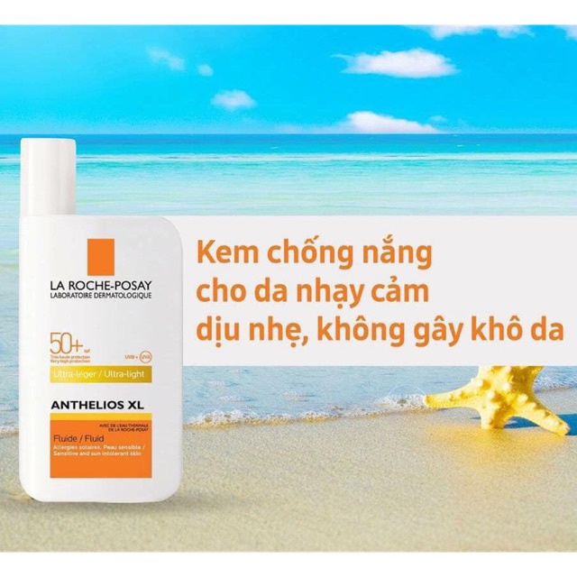 Kem Chống Nắng La Roche Posay Anthelios Shaka fluid SPF50+ 50ml - Nội Địa Pháp