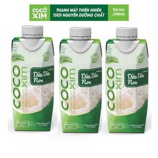 Nước dừa dứa non Cocoxim 330ml thùng 24 hộp