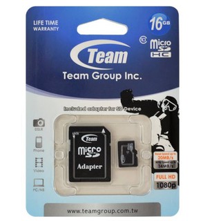 Thẻ nhớ micro sd 16gb team class 10 box thẻ nhỏ - bảo hành 1 năm