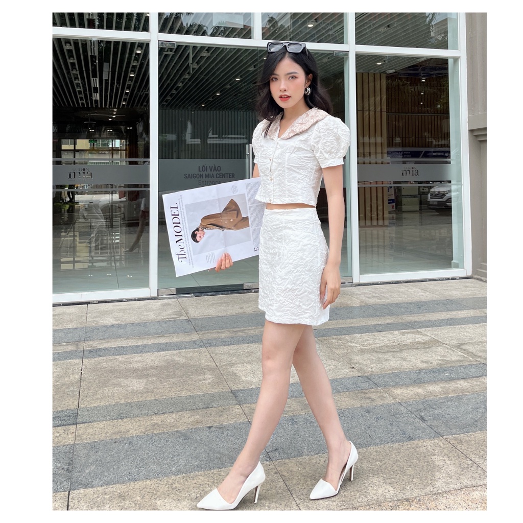 Set đồ nữ, set croptop chân váy, set croptop sang chảnh đi chơi váy đi chơi tết xinh | BigBuy360 - bigbuy360.vn