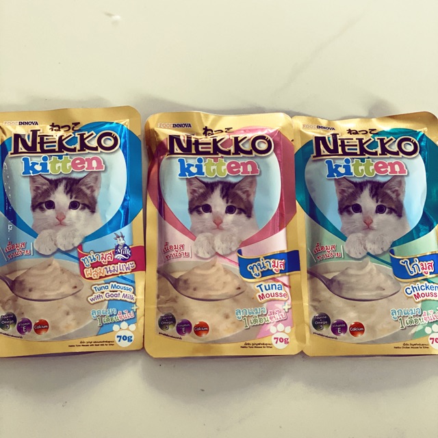 12 vị Pate nekko kitten cho mèo con