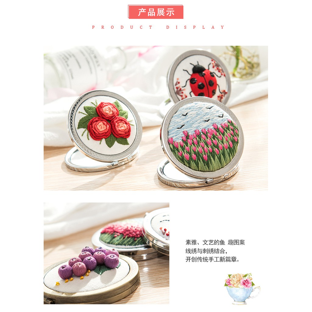 Kit thêu gương mini