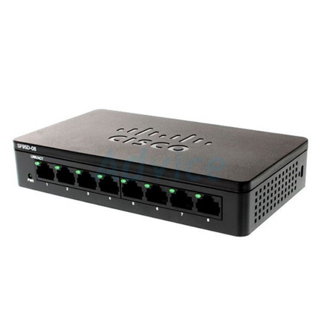 Switch 8 port  Gigabit Cisco SG95D-08 8Port 10/100/1000Mbps - Hàng chính hãng