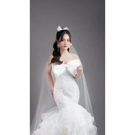 Nơ cài váy cưới đầm tiệc siêu xinh