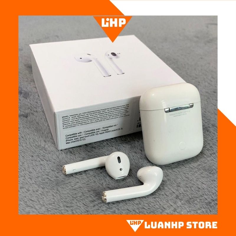 Tai Nghe Không Dây Airpods 2 tws Định Vị - Đổi Tên - Sạc Không Dây - Tháo Tai Dừng Nhạc Phiên Bản 2021 - LHP2