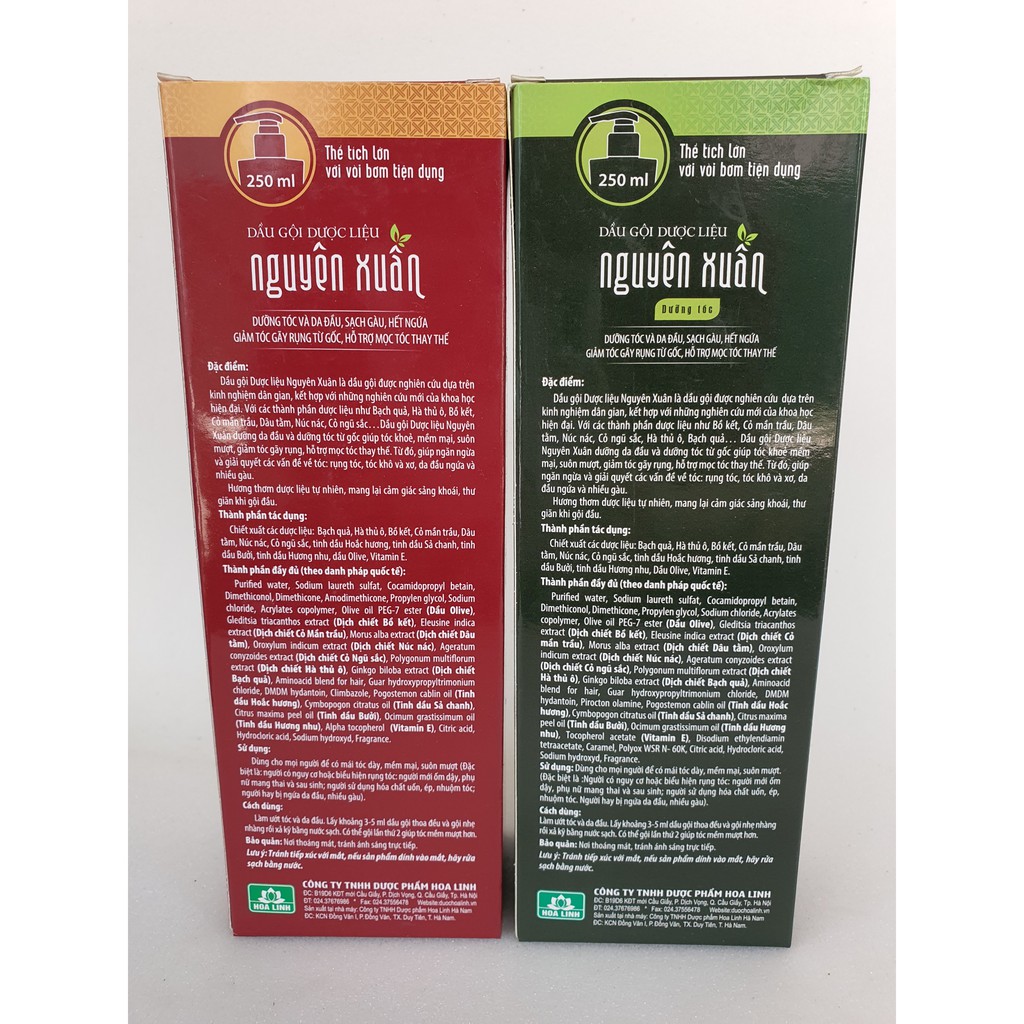 Dầu gội Nguyên Xuân 250ml
