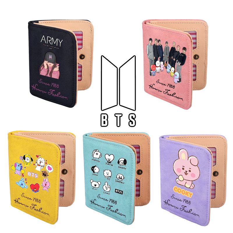 Ví Đựng Tiền Xu In Hình bt21 Dễ Thương