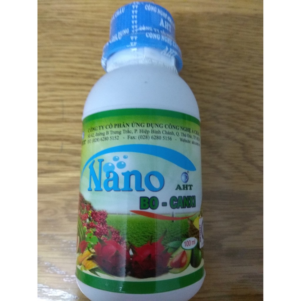 Phân bón lá Nano BO-CANXI AHT - chai 100ml