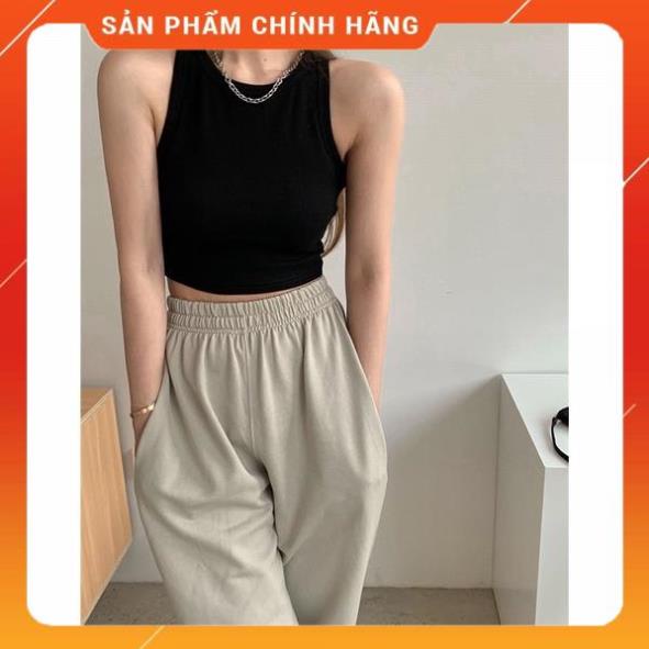 Áo Ba Lỗ Nữ Xuất Khẩu Dáng Croptop Cotton Tăm Siêu Mềm Mịn