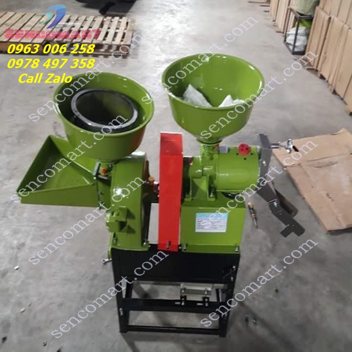 Máy Xát Gạo Hai Chức Năng SCM01 - Máy Xay Lúa , Máy Bóc Vỏ Trấu Với Công Suất Động Cơ 2,2KW Tiết Kiệm Điện Năng.