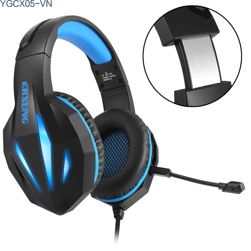 Tai Nghe Trùm Đầu Chơi Game Chống Ồn Có Đèn Led Và Mic Cho Ps4 / Xbox One / Pc | BigBuy360 - bigbuy360.vn