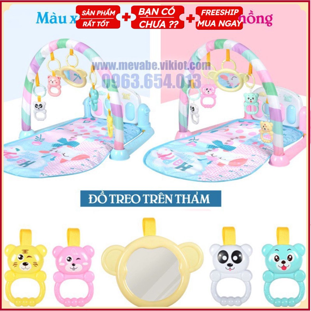 Sẵn hàng combo 10 thảm nhạc nằm chơi cho bé .