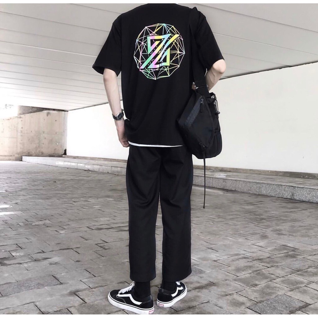 Áo Thun THE ZED In 3D Dạng Phản Quang Unisex From Rộng Trend Mới Vải Mềm Mịn