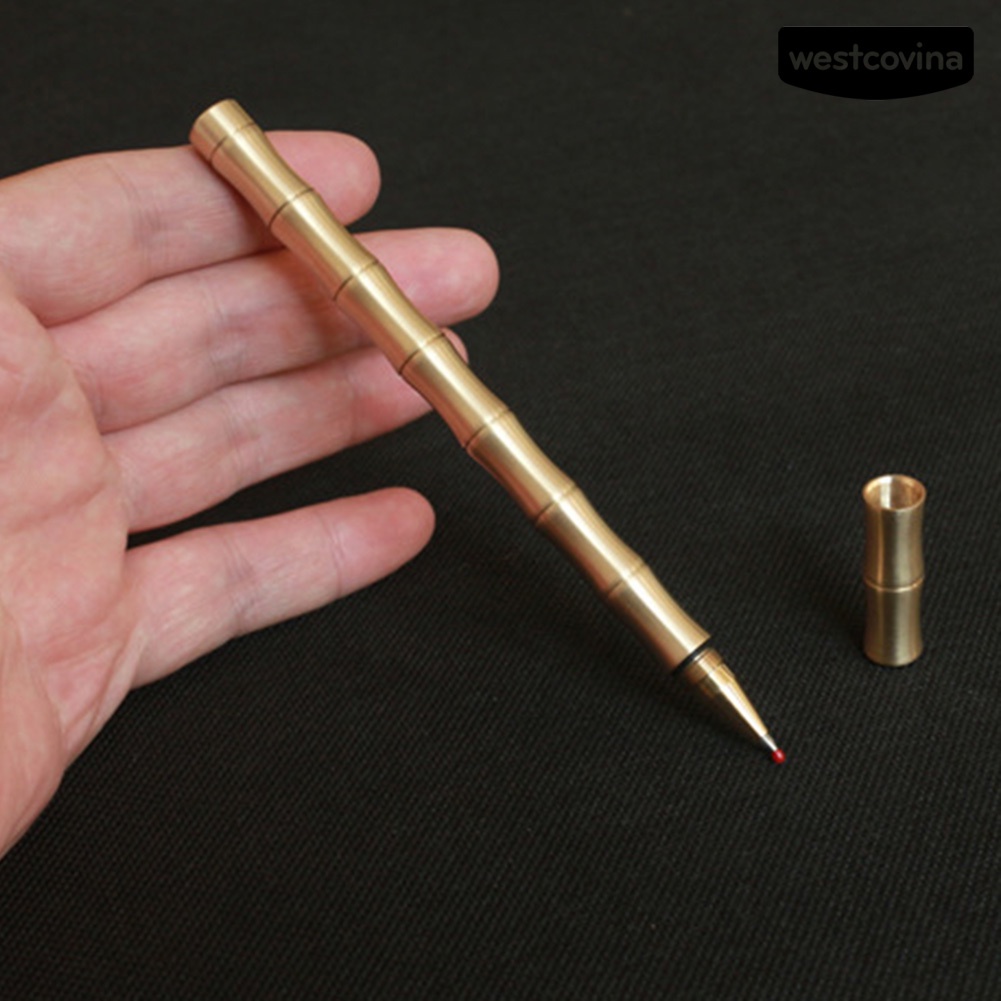 Mới Bút Ký Tên Bằng Đồng Thau Nguyên Chất Làm Thủ Công Độc Đáo