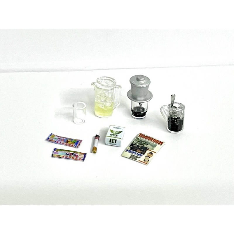 Mô hình set cafe 1/12