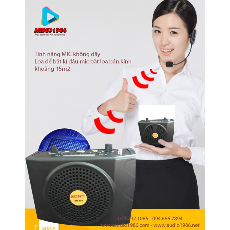 Máy trợ giảng không dây Sony Sn898 Nhật bản giá rẻ chính hãng