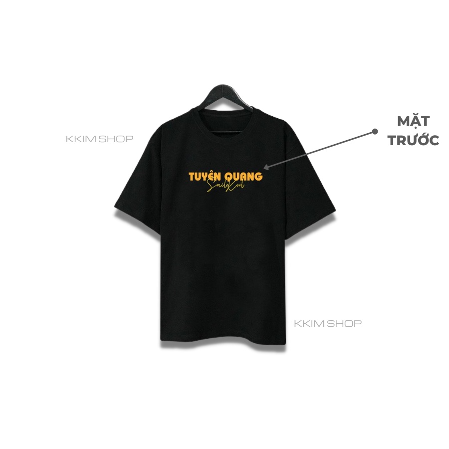 Áo thun tay lỡ TUYÊN QUANG, Áo phông 63 tỉnh thành Form rộng oversize, chất liệu Cotton KKIMSHOP