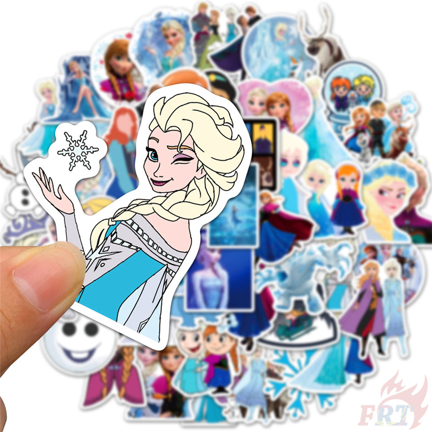 ❉ Frozen - Series 02 Disney Princess Anna Elsa Stickers ❉ 50Pcs/Set Classical Movie DIY Fashion Mixed Doodle Decals Stickers