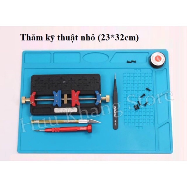 Tấm lót sửa chữa điện thoại (thảm kỹ thuật) l Loại nhỏ 23x33cm