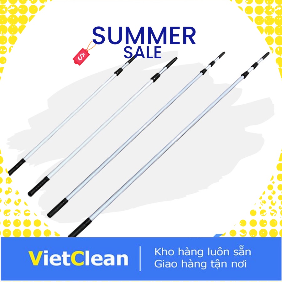 Cây nối dài VIETCLEAN, nguyên liệu từ Aluminum alloy/hợp kim nhôm, đủ kích thước, màu xám