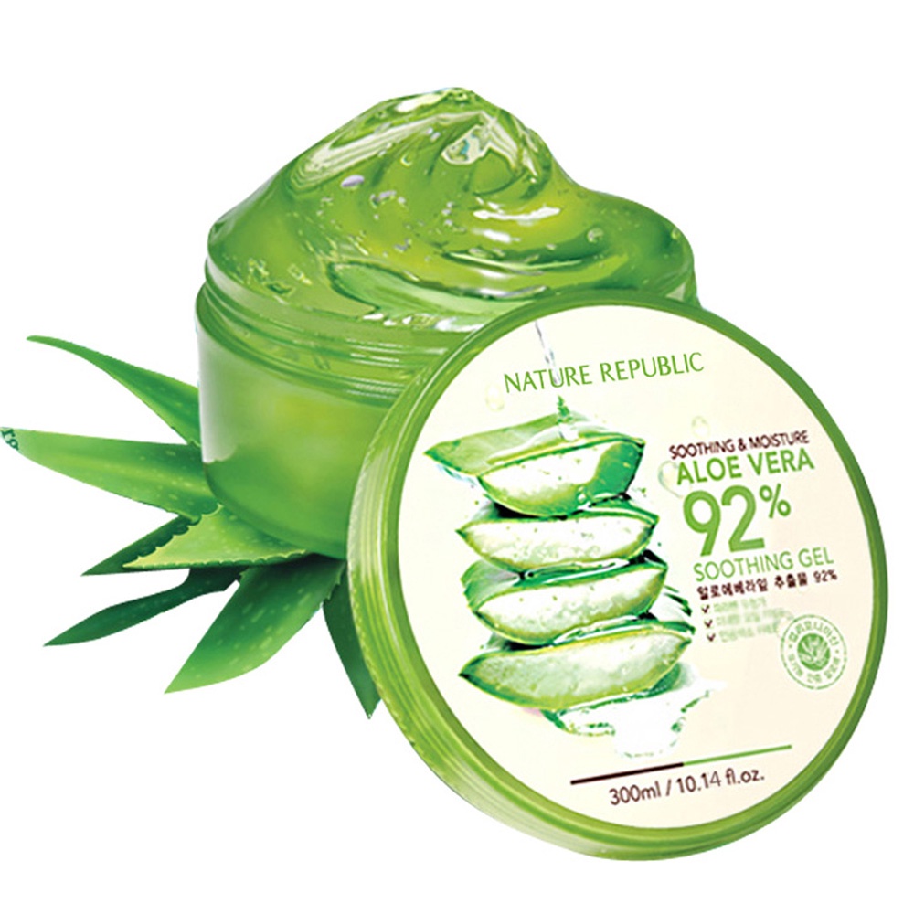 Gel Dưỡng Lô Hội Đa Năng Nature Republic Dưỡng Ẩm Dưỡng Tóc Dưỡng Da Toàn Thân Aloe Vera 92% 300ml - Khongcoson