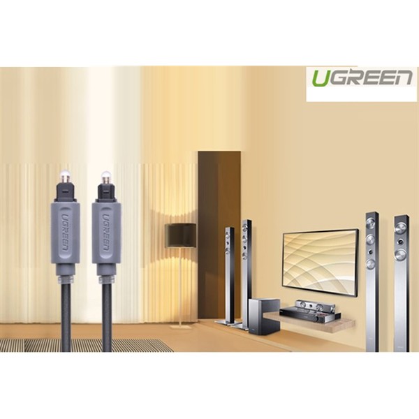 Dây audio quang Optical 1-3m cao cấp Ugreen - hàng chính hãng