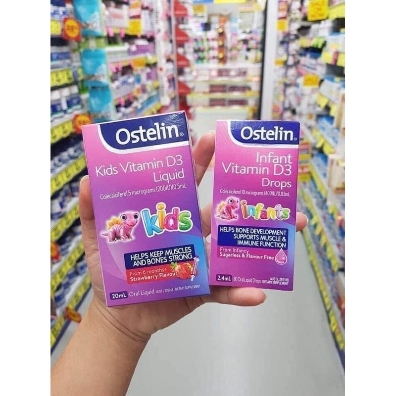 Siro Vitamin D3 Drops Cho Trẻ Từ Sơ Sinh Đến 12 Tuổi