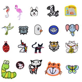 1 Chiếc Hoạt Hình Động Vật Miếng Dán Cho Trẻ Em Kỳ Lân Thêu Huy Hiệu Sắt Trên Táo Miếng Dán Cho Quần Áo May Mặc