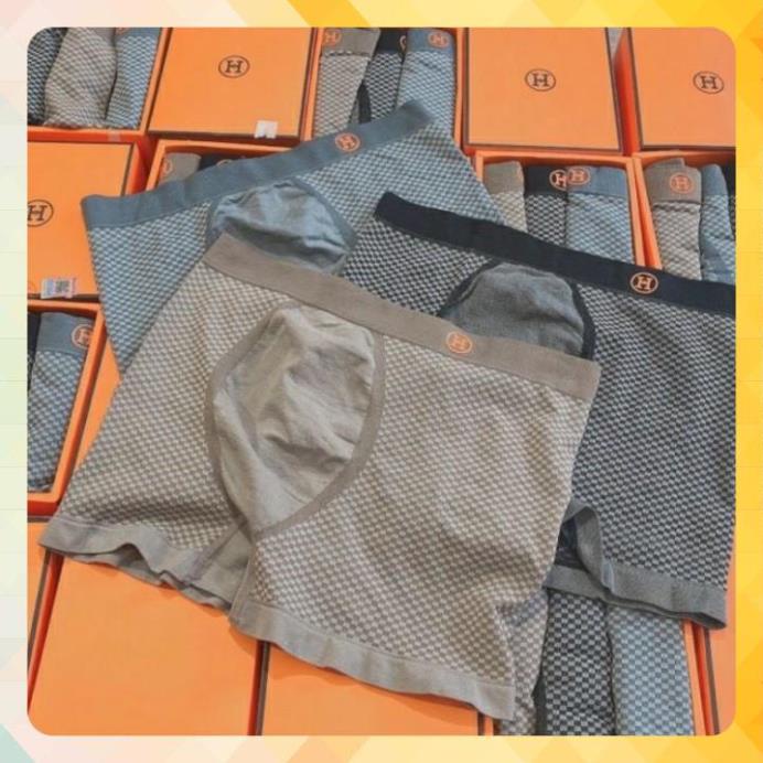 [FREESHIP]Hộp 3 Quần Sịp Đùi Quần lót Nam HM David beckham FULL BOX. Hộp màu cam,THẤM HÚT MỒ HÔI TỐT