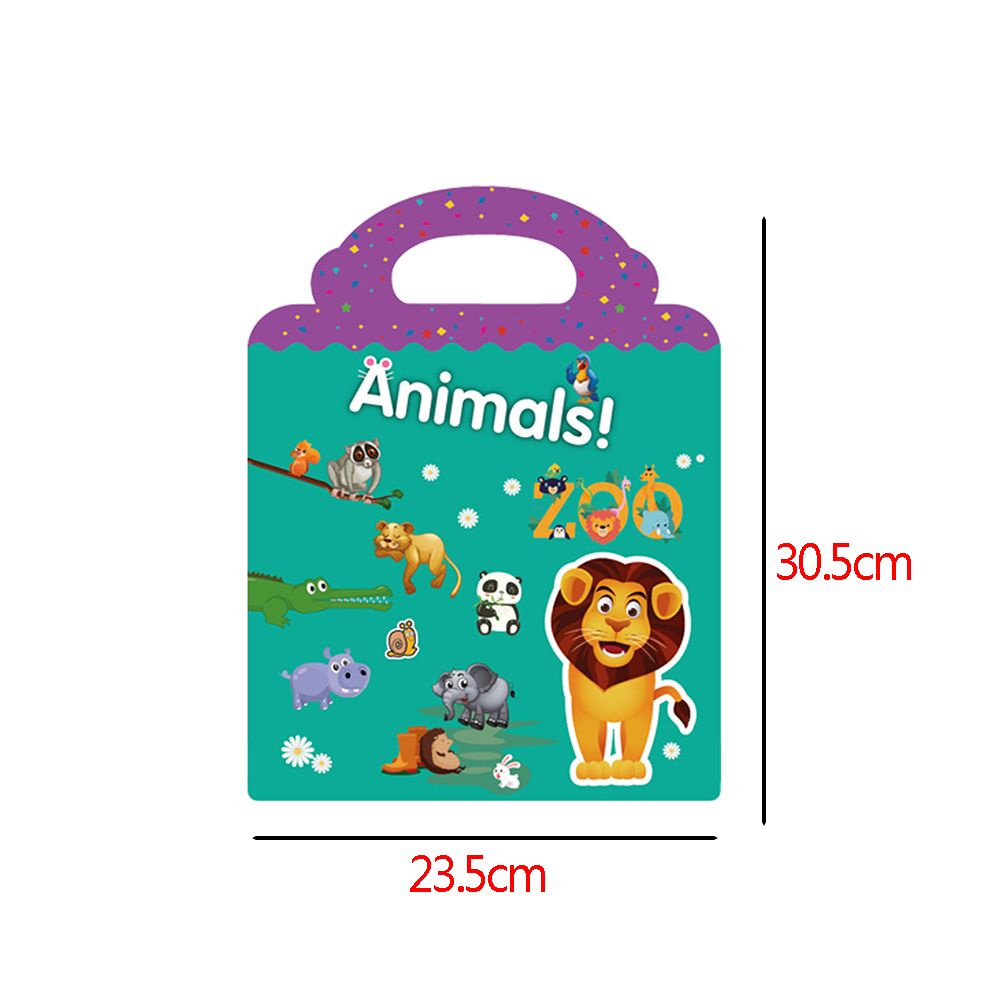 Album nhãn dán hình côn trùng hoạt hình vui nhộn có thể tái sử dụng cho bé