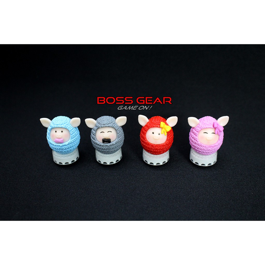 Keycap lẻ hình Heo con mặc áo len siêu dễ thương( Keycap Artisan )