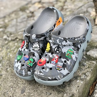 Dép sục cross duet camo nam nữ bít đầu Tặng 12 jitbitz chống thấm nước, đi mưa nắng thoải mái
