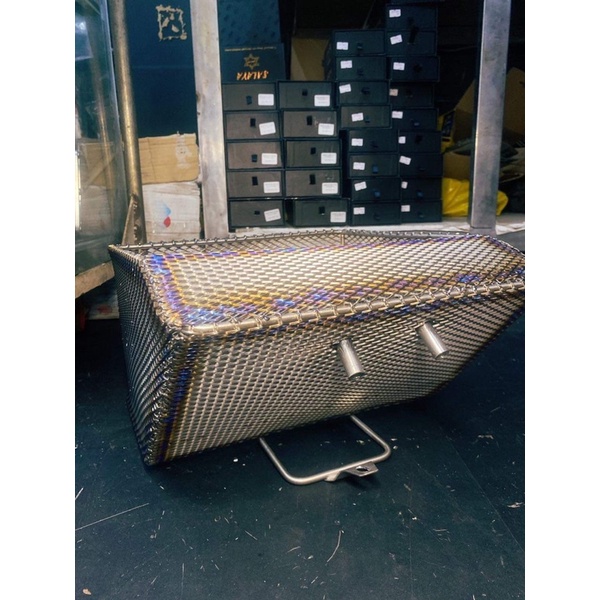 Rổ titan gr5 ptitanium cho xe honda yamaha wave a 110 dream sirius future led fu 125