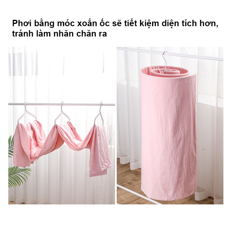 Móc treo phơi chăn, ga giường hình xoắn ốc