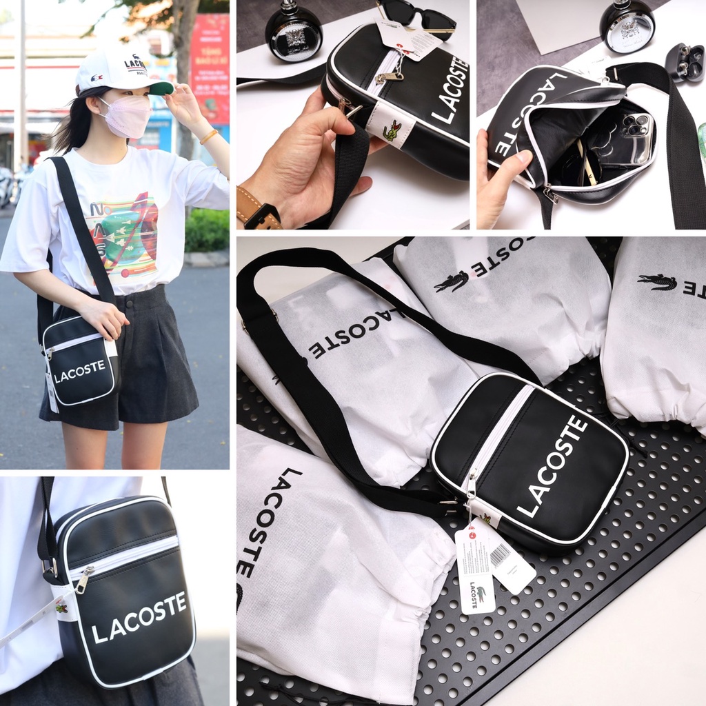 TÚI ĐEO CHÉO BAG SHOULDER LA COSTE NEW 2022 HÀNG FULL BOX KHOÁ XỊN CHUẨN STORE