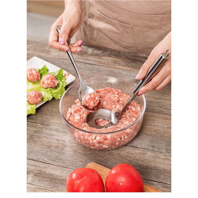 Dụng cụ làm thịt viên, chả viên, nặn mọc - Thìa làm viên thịt