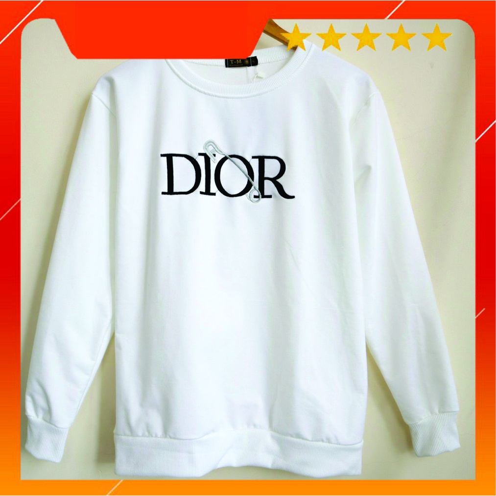 ( MẪU MỚI) Áo nỉ DIOR dài tay mẫu chuẩn thu đông chất liệu vải cotton thấm hút mồ hôi, vải ôm form chuẩn- CÓ VEDEO | BigBuy360 - bigbuy360.vn
