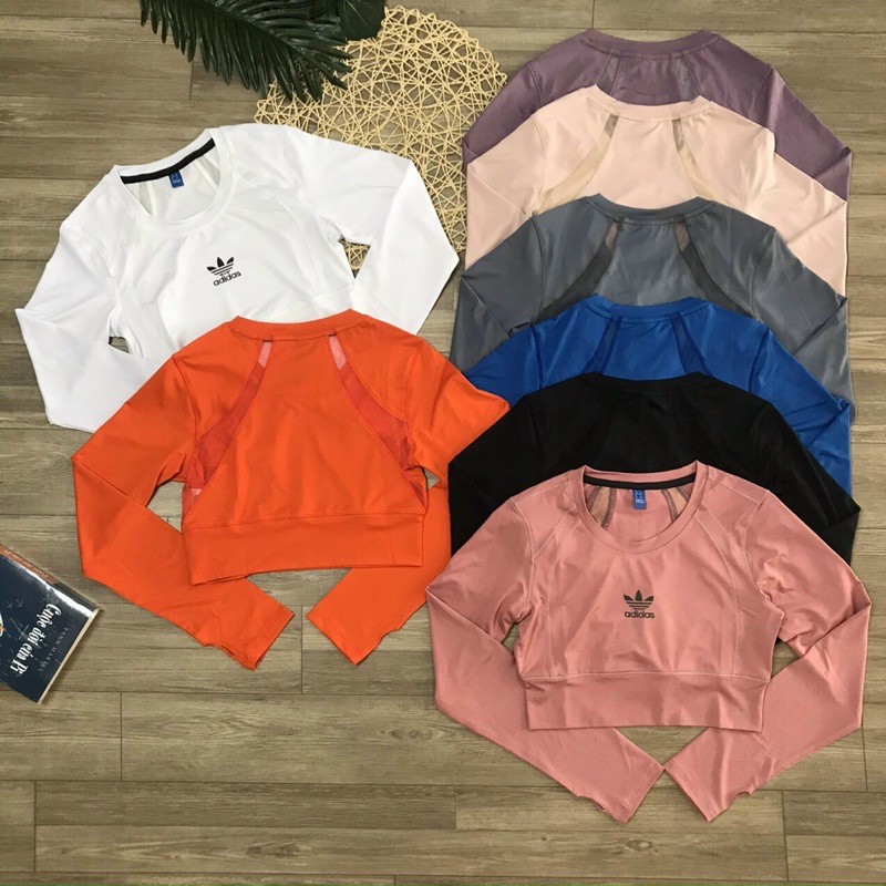 ÁO CROPTOP TAY DÀI PHỐI LƯỚI SIÊU XINH 🥰Vải ĐẸP 🥰 Free SHIP❤️