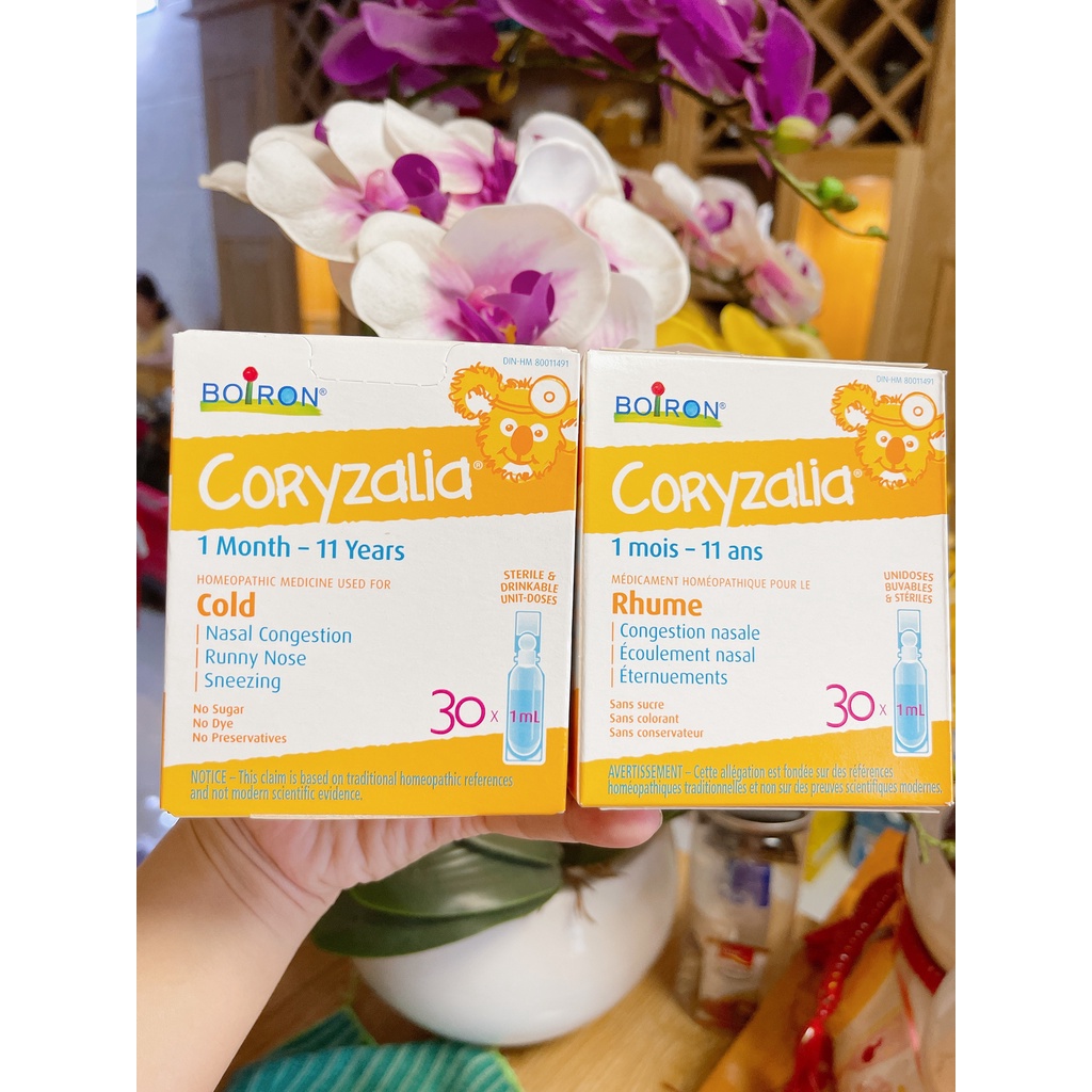 Muối Coryzalia - muối vi lượng đồng căn Coryzalia Boiron Canada