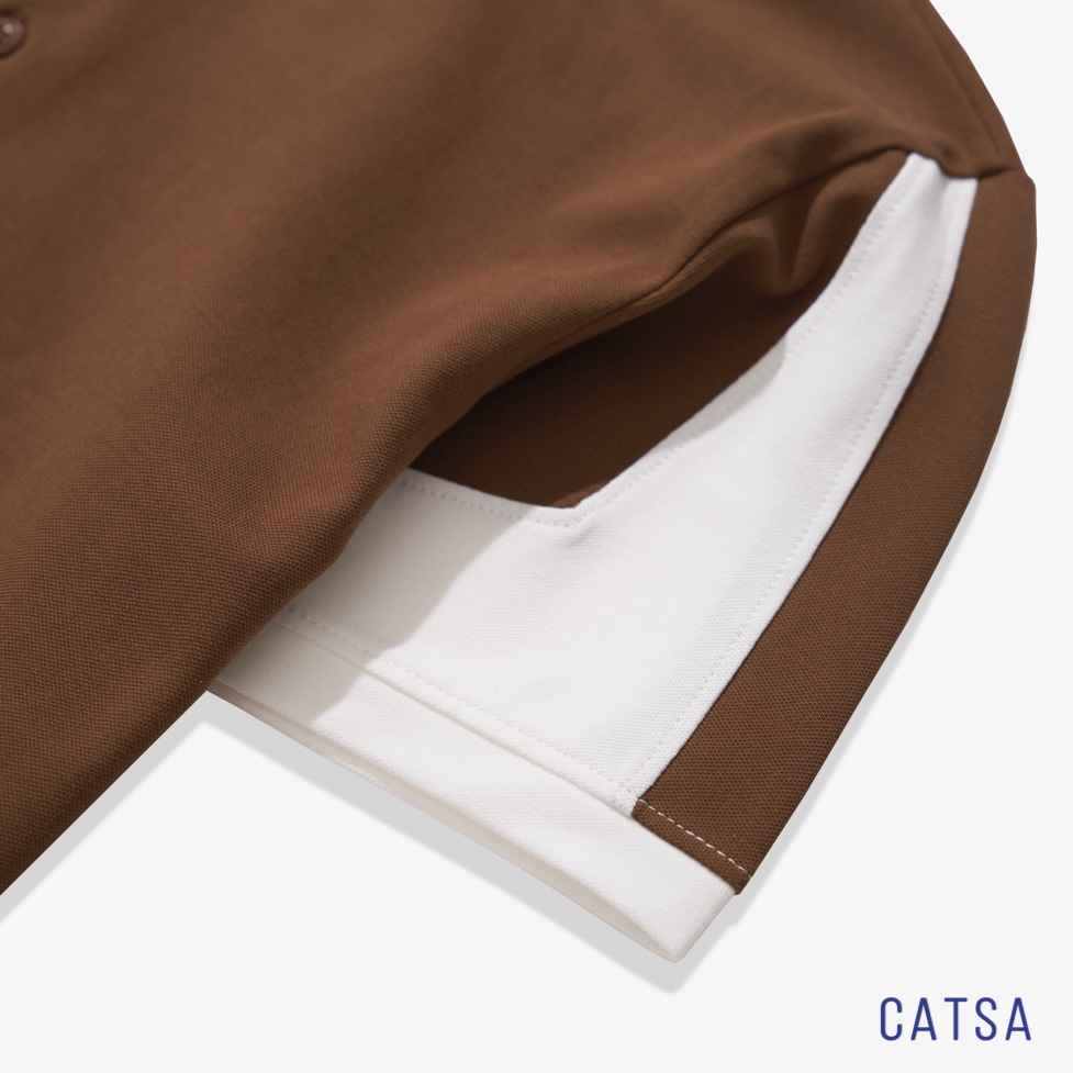 Áo Polo nam cổ bẻ vải thun cotton cao cấp, chuẩn form sang trọng CATSA ATP220
