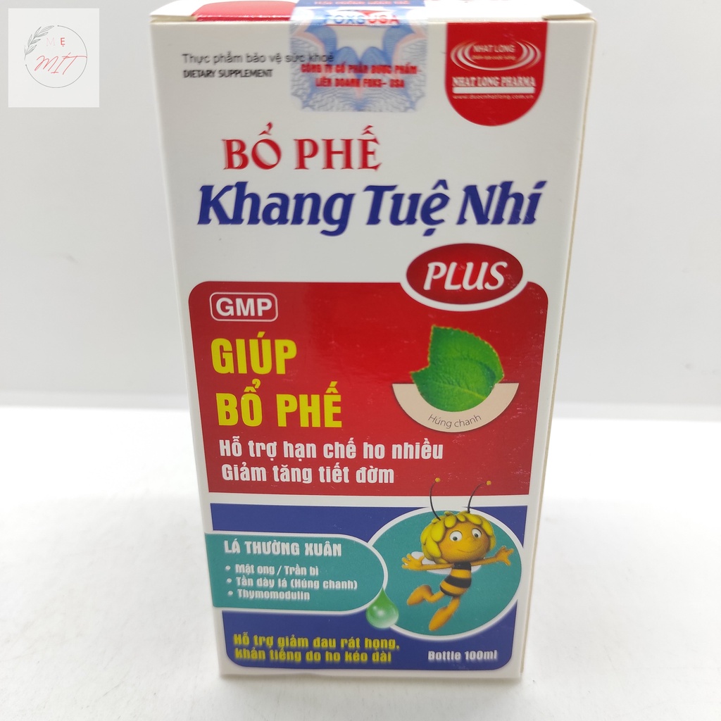 Bổ Phế Khang Tuệ Nhi Plus - Giúp Bổ Phế, Giảm Ho Nhiều, Giảm Tăng Tiết Đờm
