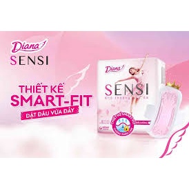 Băng vệ sinh Diana Sensi Siêu Mỏng Cánh 8 miếng