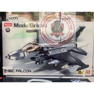 Army Sluban m38 b 0891 F-16C Falcon bộ đồ chơi lắp ráp máy bay tiêm kích Mỹ
