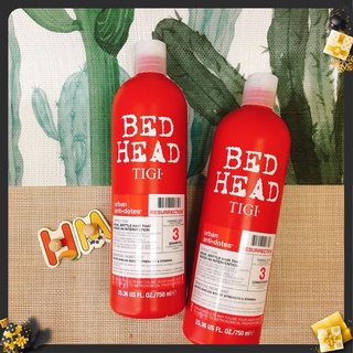 Cặp dầu gội - xả tigi bed head màu đỏ