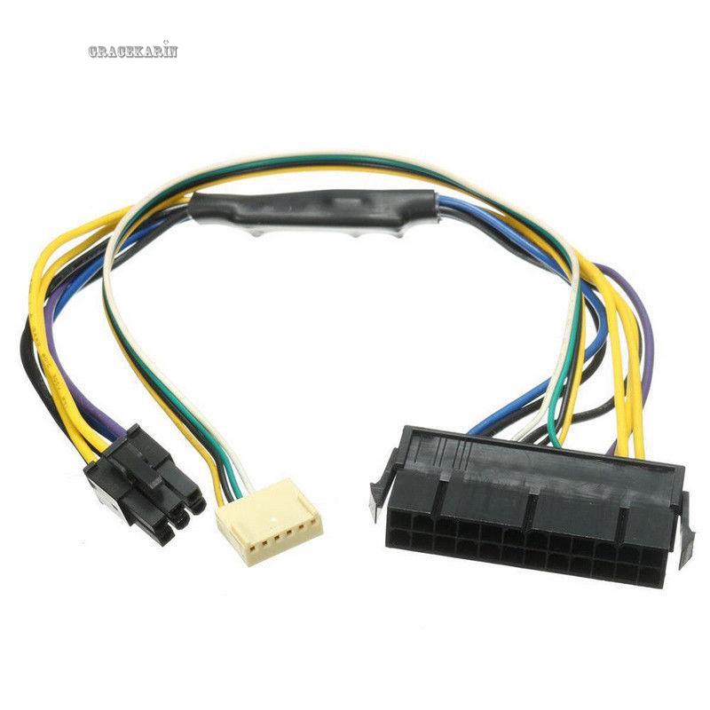 ATX 24pin to Motherboard 2-port 6pin Power Supply Cable for HP Z220 Z230 SFF