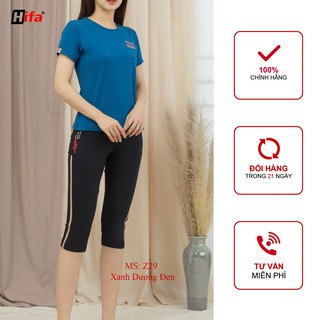 Đồ bộ nữ mặc nhà- Set bộ nữ cotton quần lửng tay cộc Hifa Hoàng Hiền ( Z29, nhiều màu )