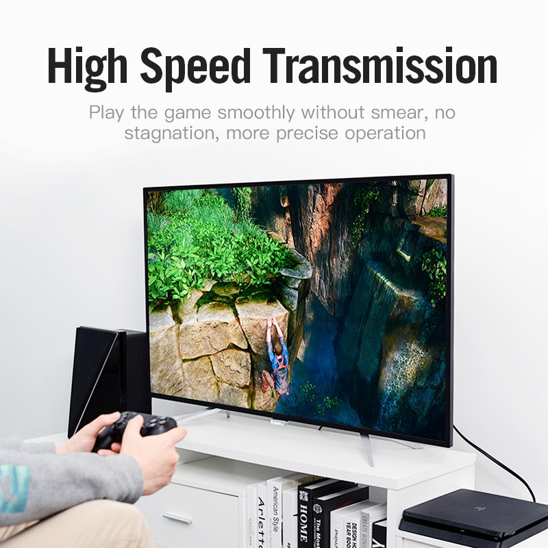 [Mã ELFLASH5 giảm 20K đơn 50K] Dây cáp HDMI dẹt Vention chuẩn 1.4 hỗ trợ 3D, 2K,4k@30Hz