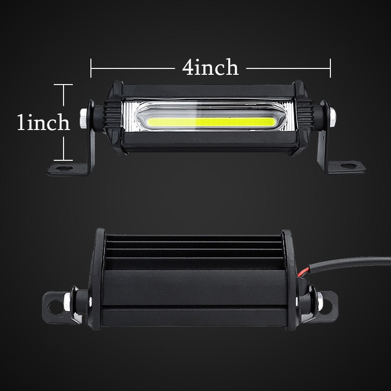 Đèn pha phá sương mù SEAMETAL LED COB 12V 4inch chiếu sáng an toàn khi lái xe cho xe tải xe máy xe tay ga xe địa hình